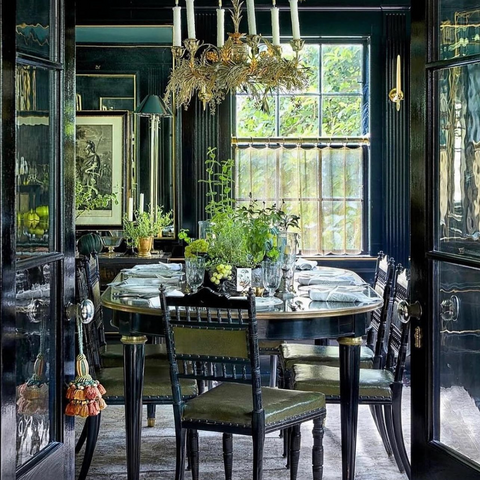 Frank Frances Designed Dining Room, Bold and Beautiful, 2024 Design Trend