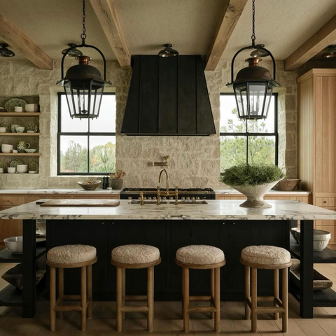 Amber Lewis of @amberinteriors featured this kitchen. Design Trends 2024