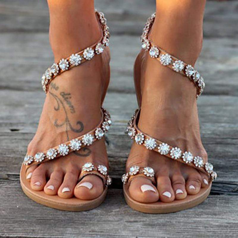 cute women's flat sandals