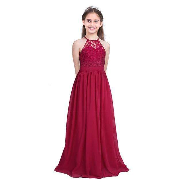 red long dress for kids