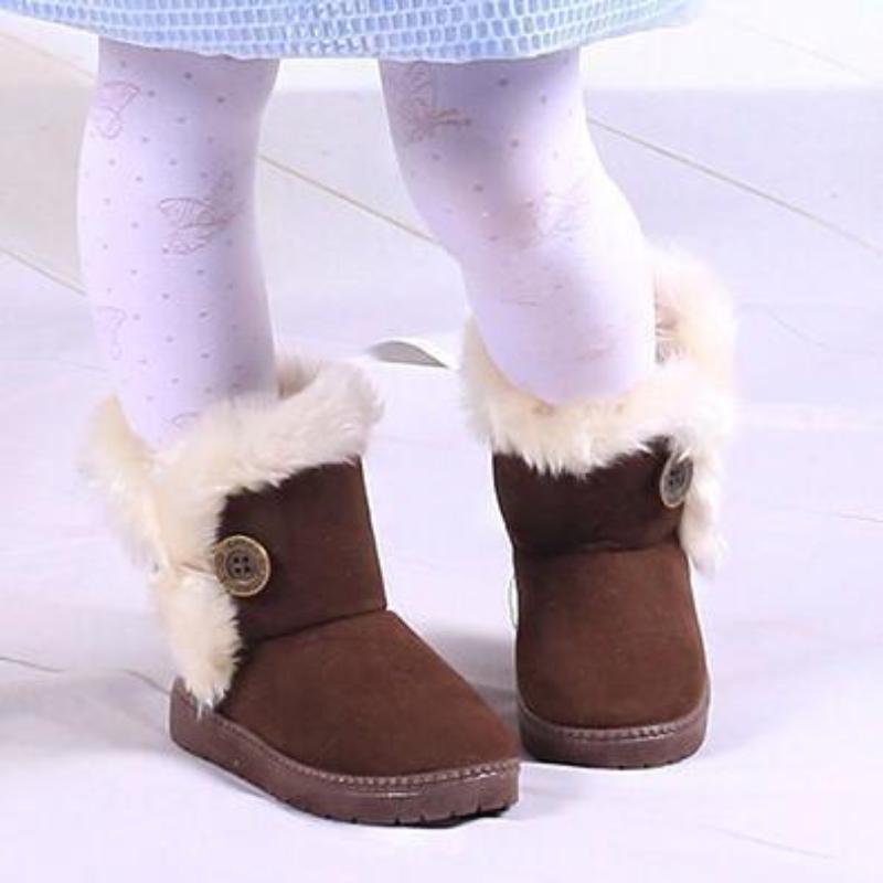 childrens fur boots