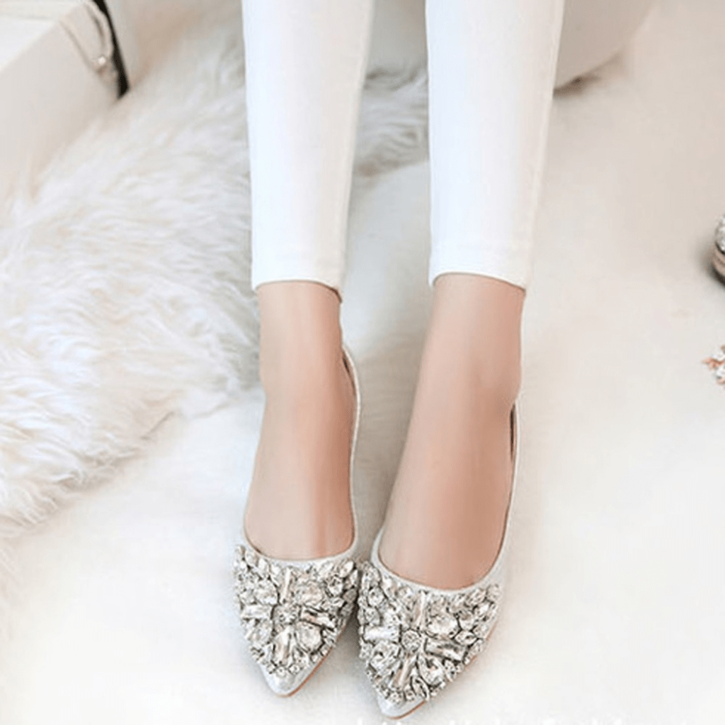 women's dress shoes with rhinestones