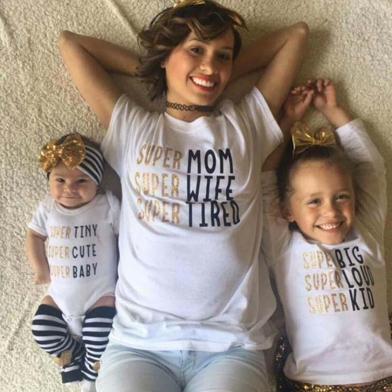 mom and kids matching clothes