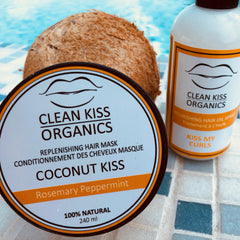 Clean kiss natural curly hair products oil for frizzy curls 
