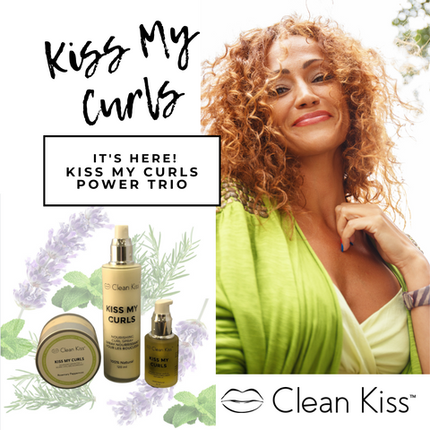 Kiss My Curls Power Trio for great natural curls with shine and frizz-free
