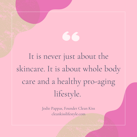 It is never just about the skincare. It is a whole body lifestyle that helps you to pro-age.
