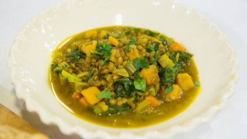 Today | Lentil and Sweet Potato Stew with Turmeric and Kale