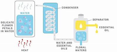 Essential oil distillation process