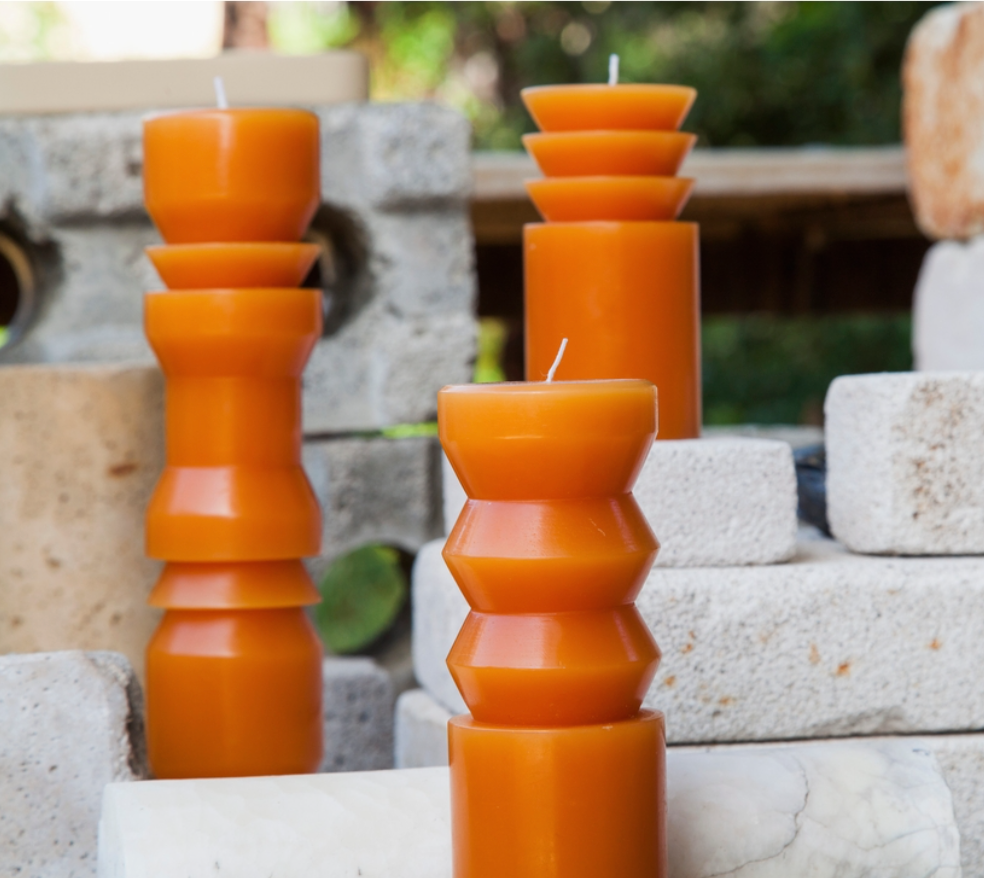 Small Terracotta Totem Candle