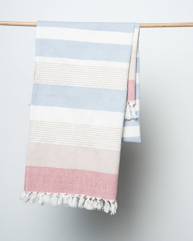 Blue Striped Beach Towel – maeree