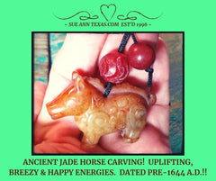 Ancient Horse Carving Talisman @ SueAnnTexas.com & The Shoppe