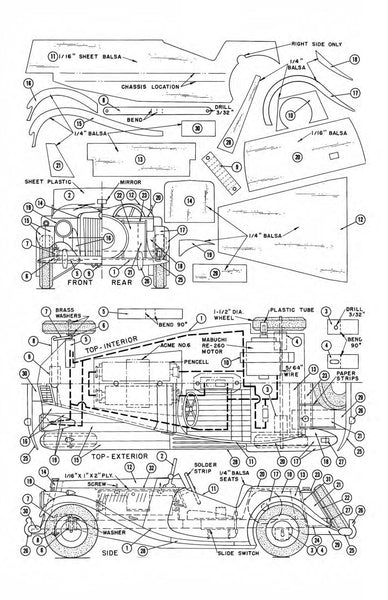 full size printed plan and article the immortal mg tf