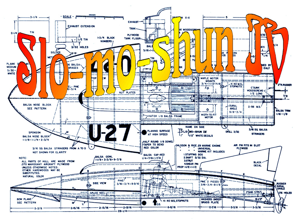 build a 1:12 scale model unlimited hydroplane slo-mo-shun