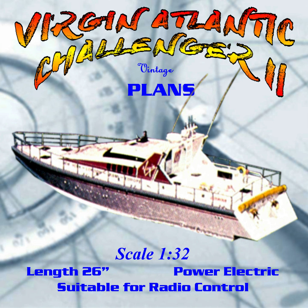 Full Size Printed Plan deep-vee ocean racer VIRGIN 