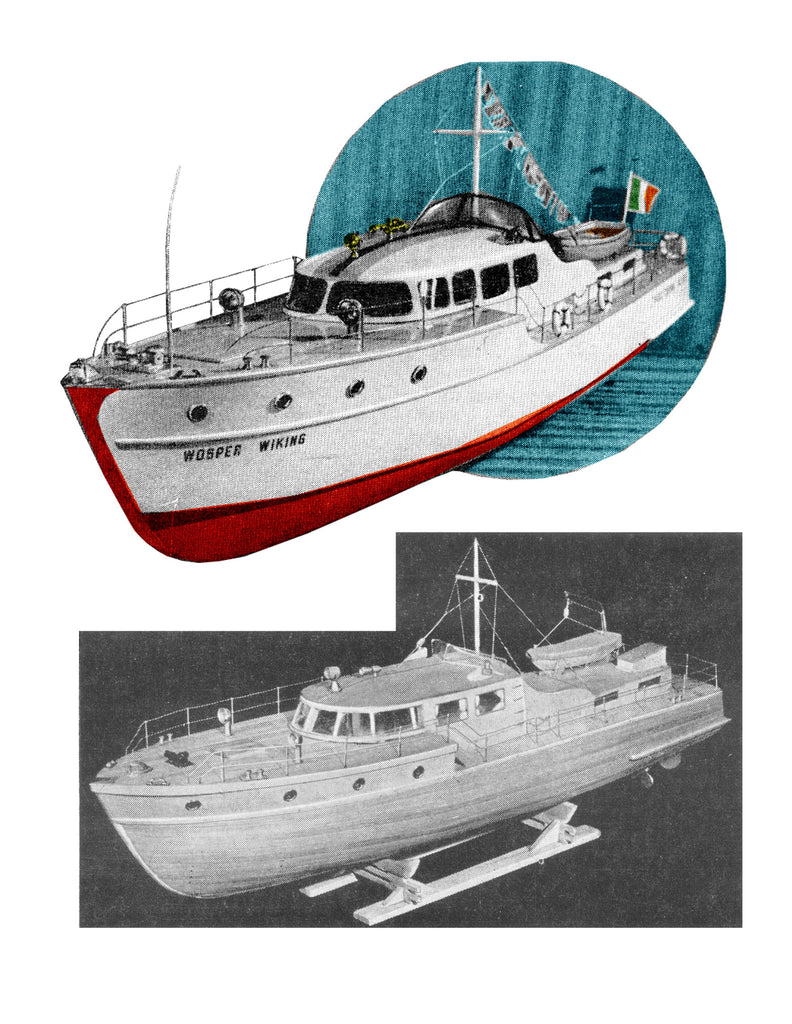 Full Size Printed Plan To Build A Italian Designed Cabin Cruiser