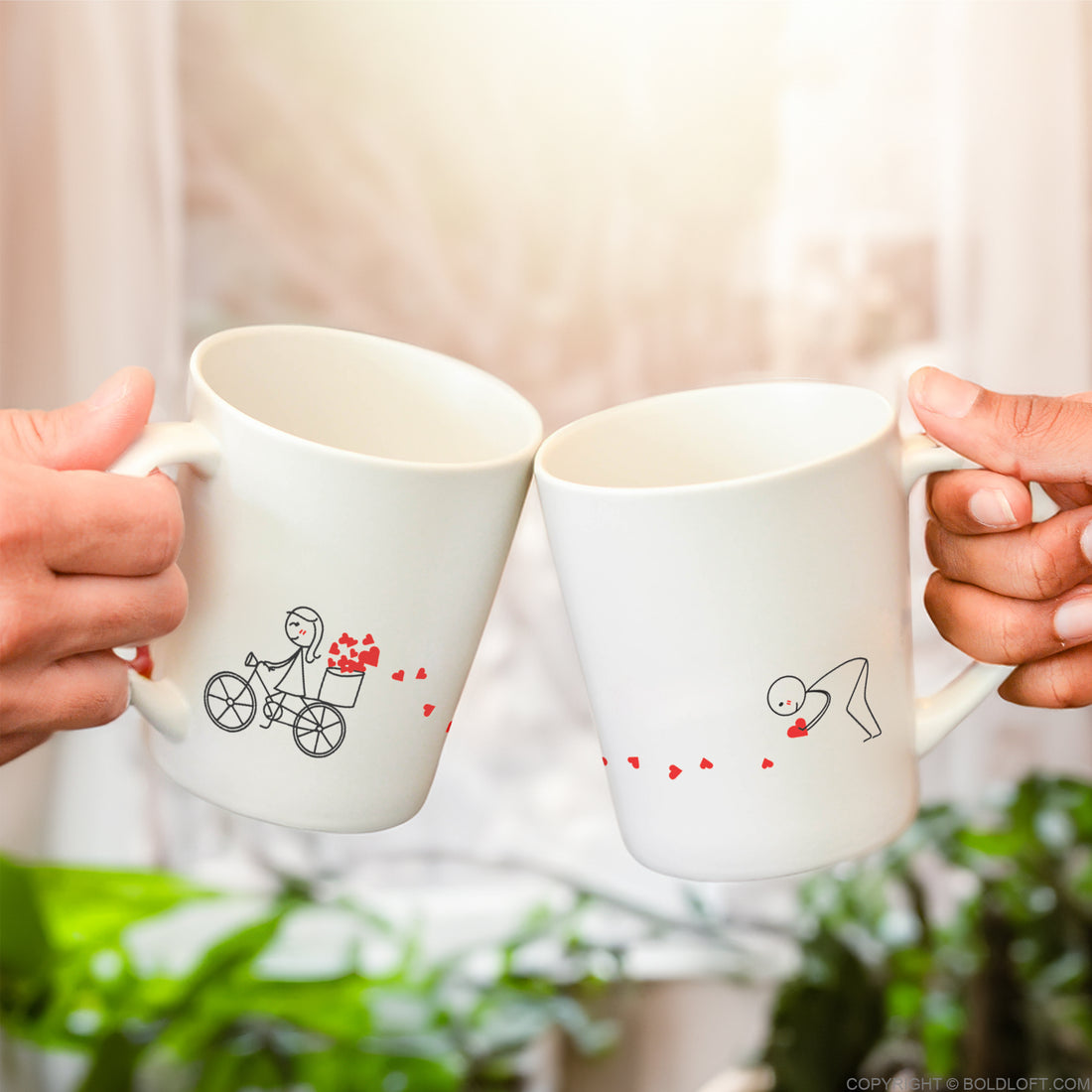Unique His and Her Coffee Mug, Love Ties Us Together Couple Coffee Mugs  BoldLoft – BOLDLOFT