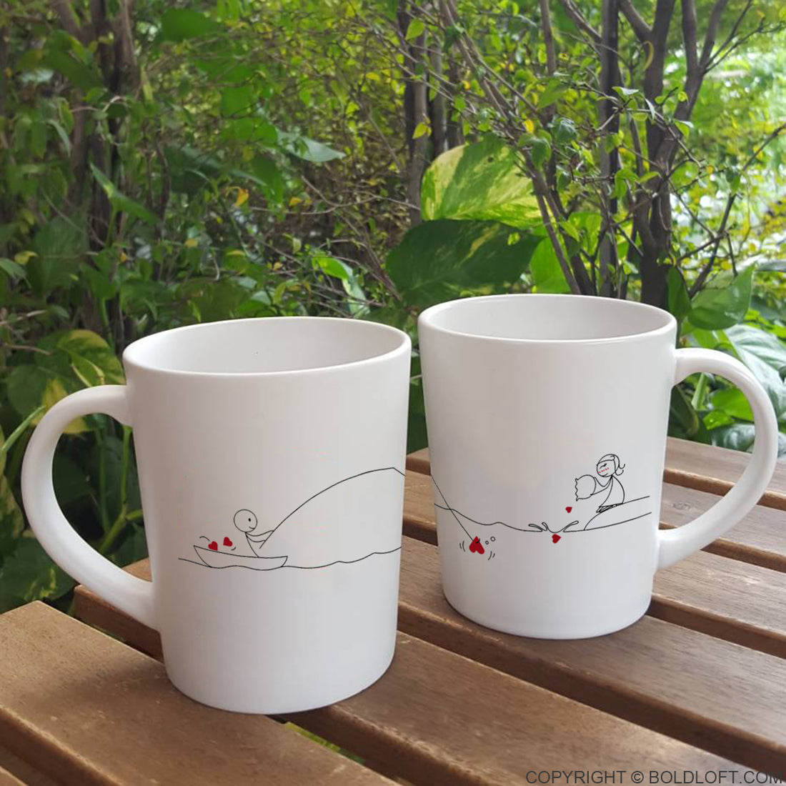 Unique His and Her Coffee Mugs, Say I Love You Too Couple Coffee Mugs-BoldLoft  – BOLDLOFT