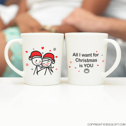 BoldLoft Merry Christmas Coffee MugsHis & Her Coffee Mugs for Couples – BOLDLOFT