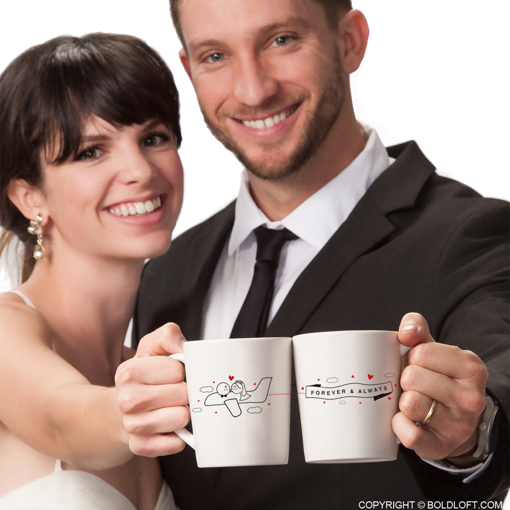 Unique His and Her Coffee Mug, Love Ties Us Together Couple Coffee Mugs  BoldLoft – BOLDLOFT