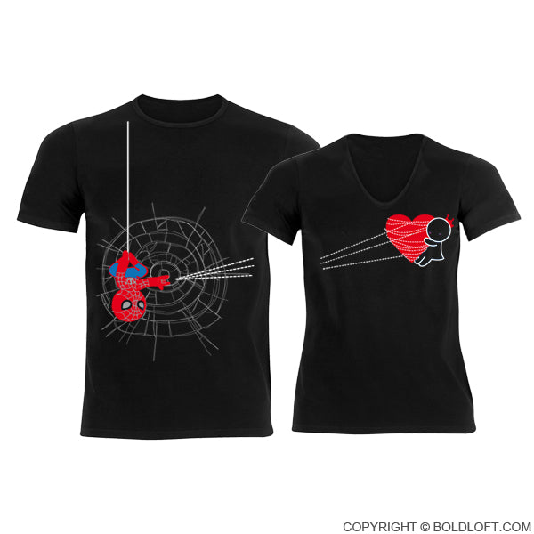 You've Captured My Heart Couples Shirts-Spider Superhero Shirt for Men –  BOLDLOFT