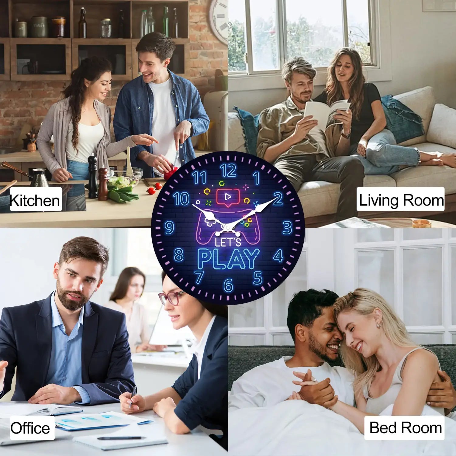 Creative Gaming Controller LED Wall Clock