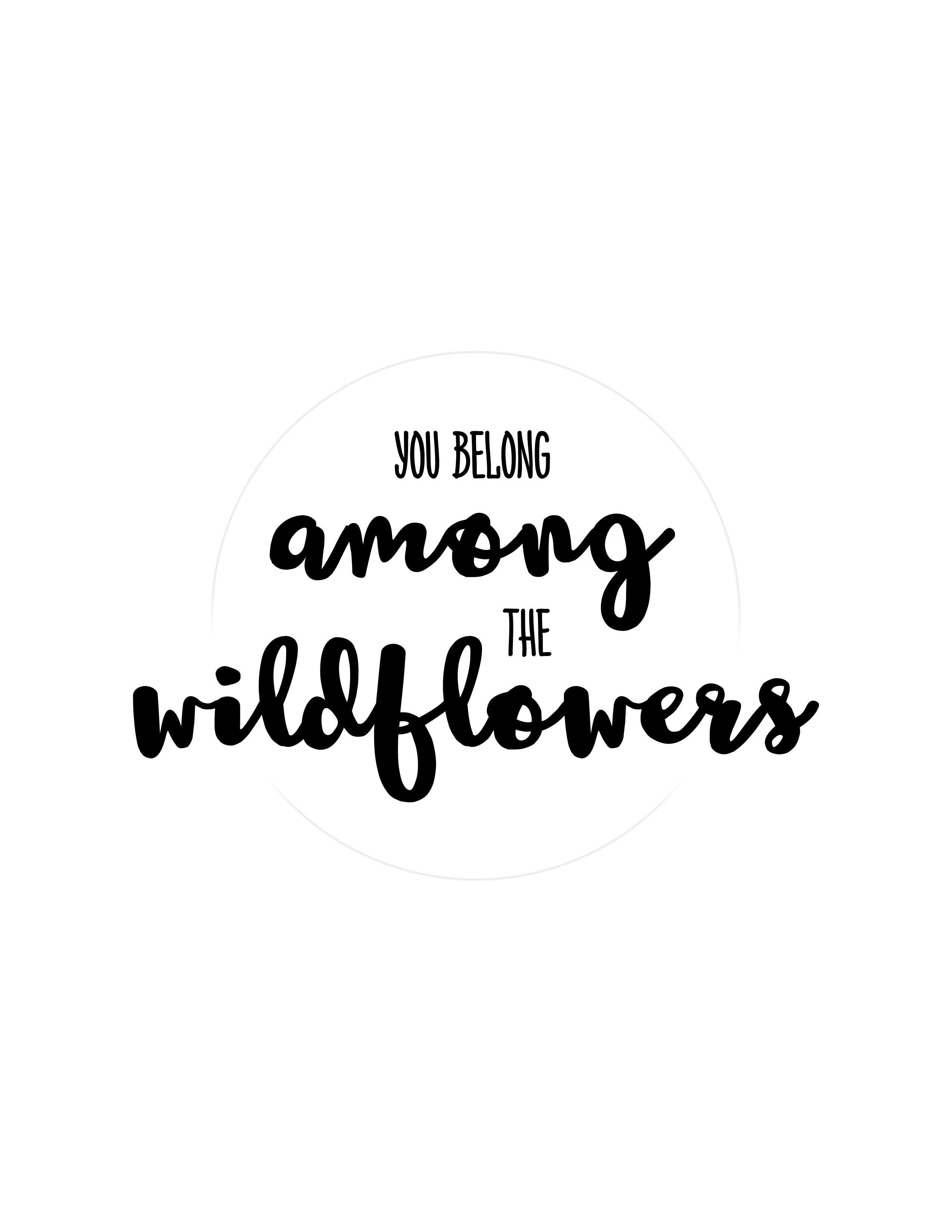 wildflower template