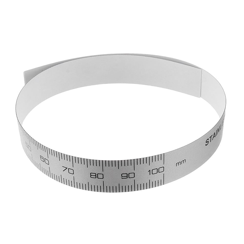 Self Adhesive Metric Ruler Silver Tape for Digital Caliper Replacement White