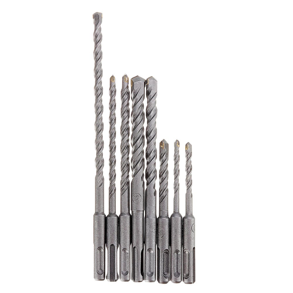 8pcs 5-12mm SDS Plus Shank Electric Hammer Drill Bit 5/6/8/10/12mm Carbide Tip Masonry Concrete