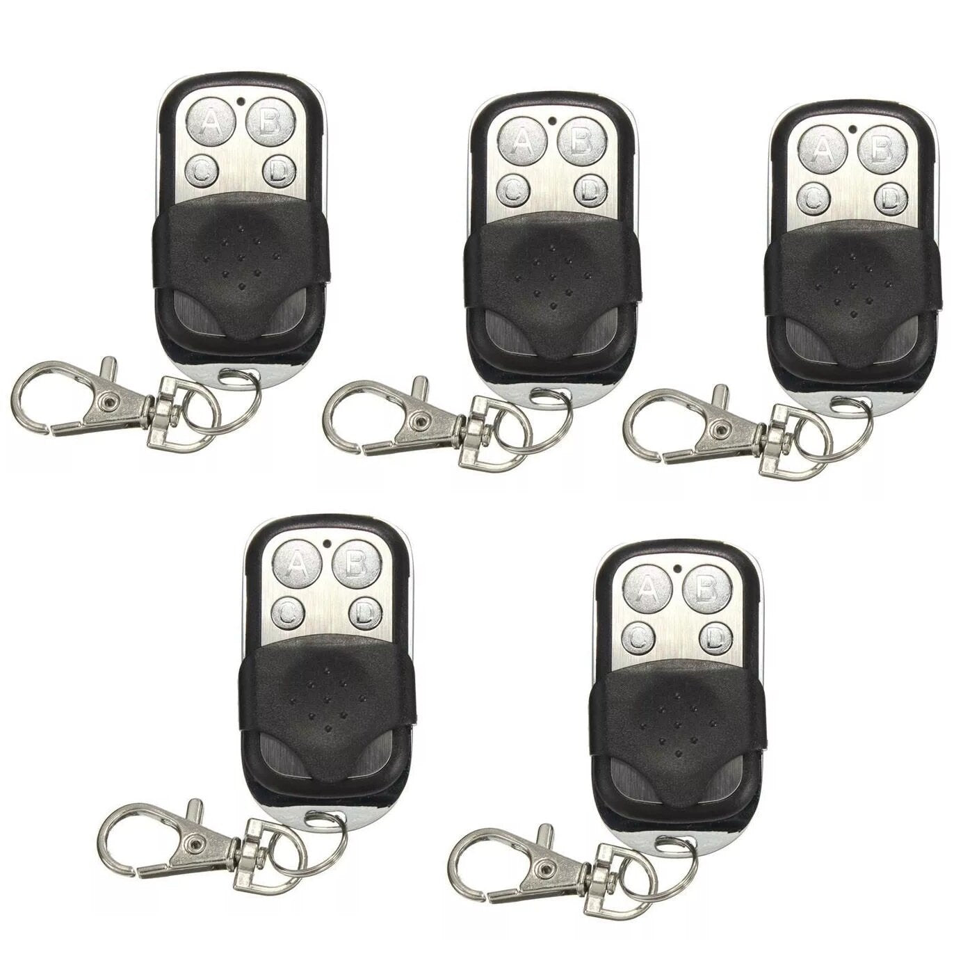 5Pcs 433mhz Electric Cloning Universal Gate Garage Door Remote Control Fob Key Fob