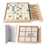 Sudoku Chess Logic Training Board Children Intelligence Toys Gifts Wooden Game with Books Sets