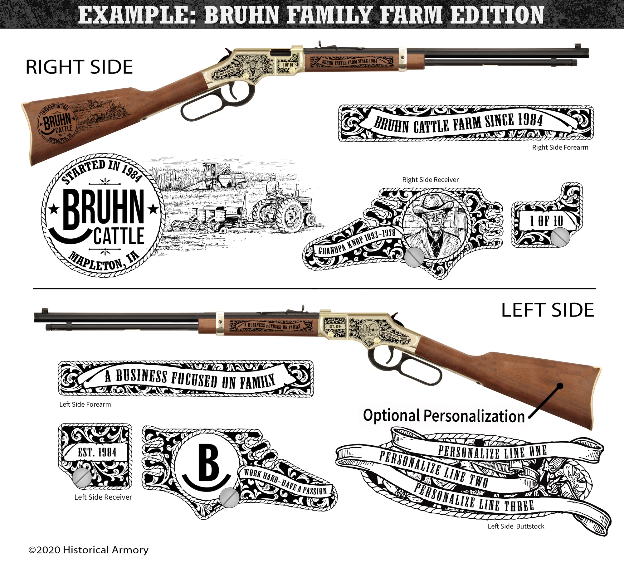 Family Farm Golden Boy Design Historical Armory