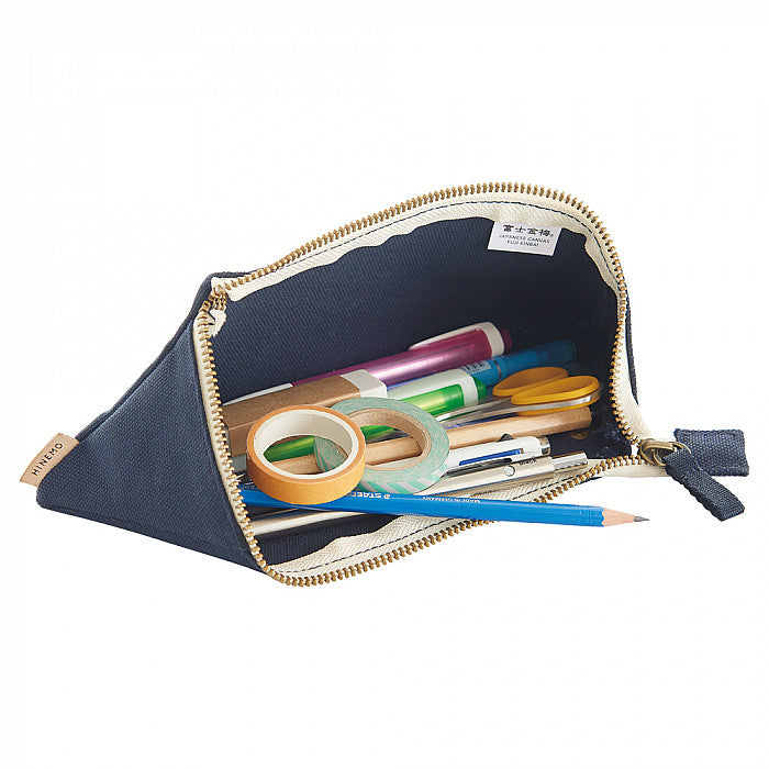 HINEMO Stand Up Pen Pouch - Small - Beige - Paper Plus Cloth