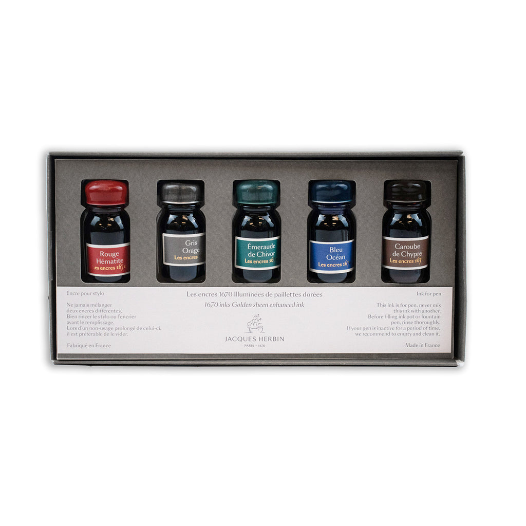 Jacques Herbin - Ref 11518T - Writing Ink for Fountain Pens & Rollerball  Pens - Bleu des Profondeurs - 10ml Bottle