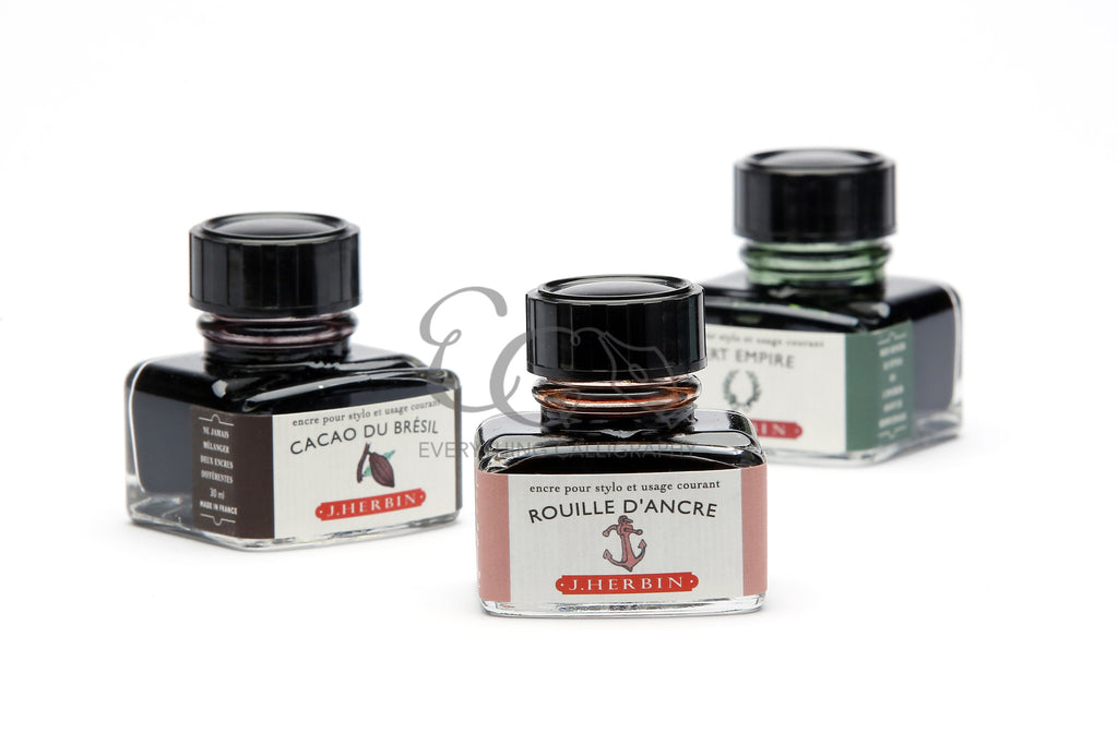  Jacques Herbin - Ref 11559T - Writing Ink for Fountain Pens &  Rollerball Pens - Corail des Tropiques - 10ml Bottle : Office Products