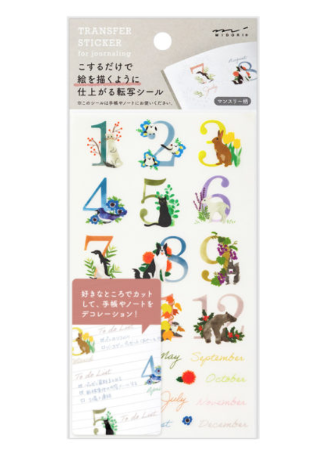 Midori Daily Stickers for Diary - Motif