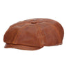 Goat Leather Newsboy Cap