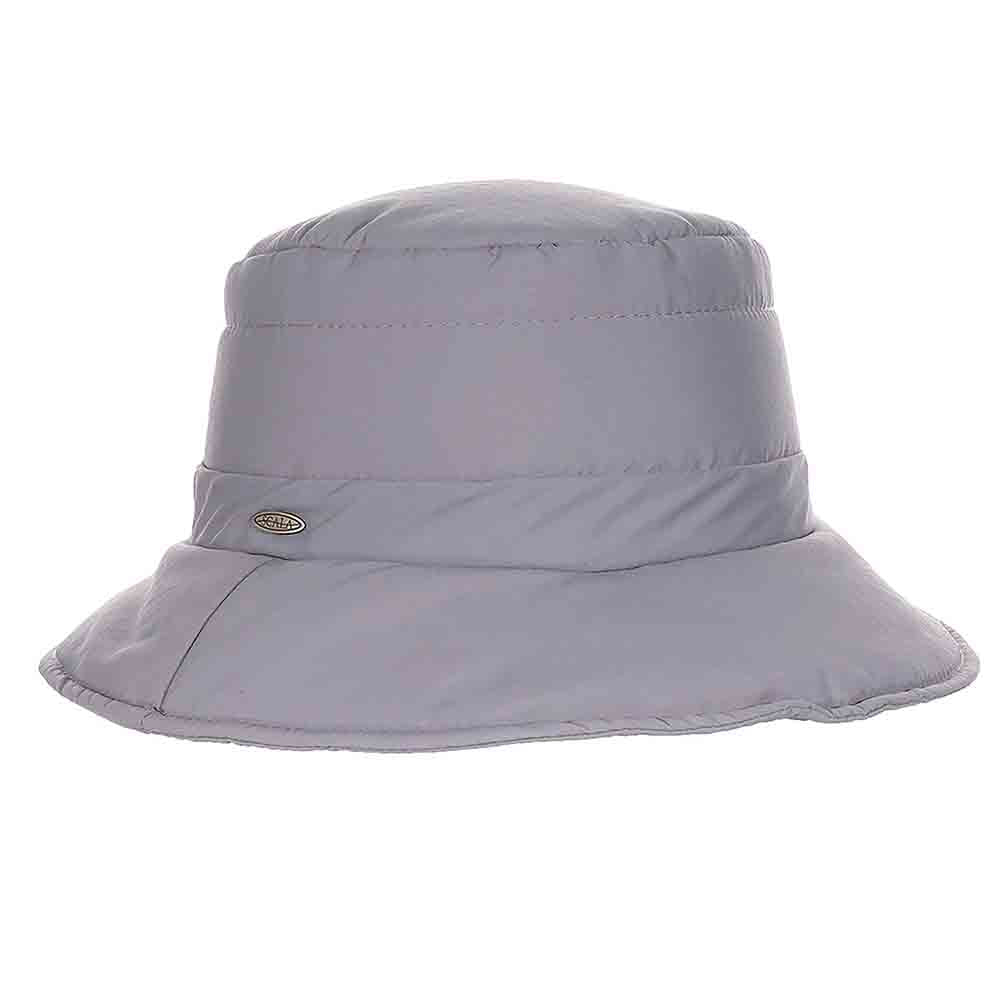 Puffer Rain Hat with Adjustable Toggle - Scala Hats