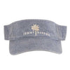 Golf sun visor for man. Washed grey cotton