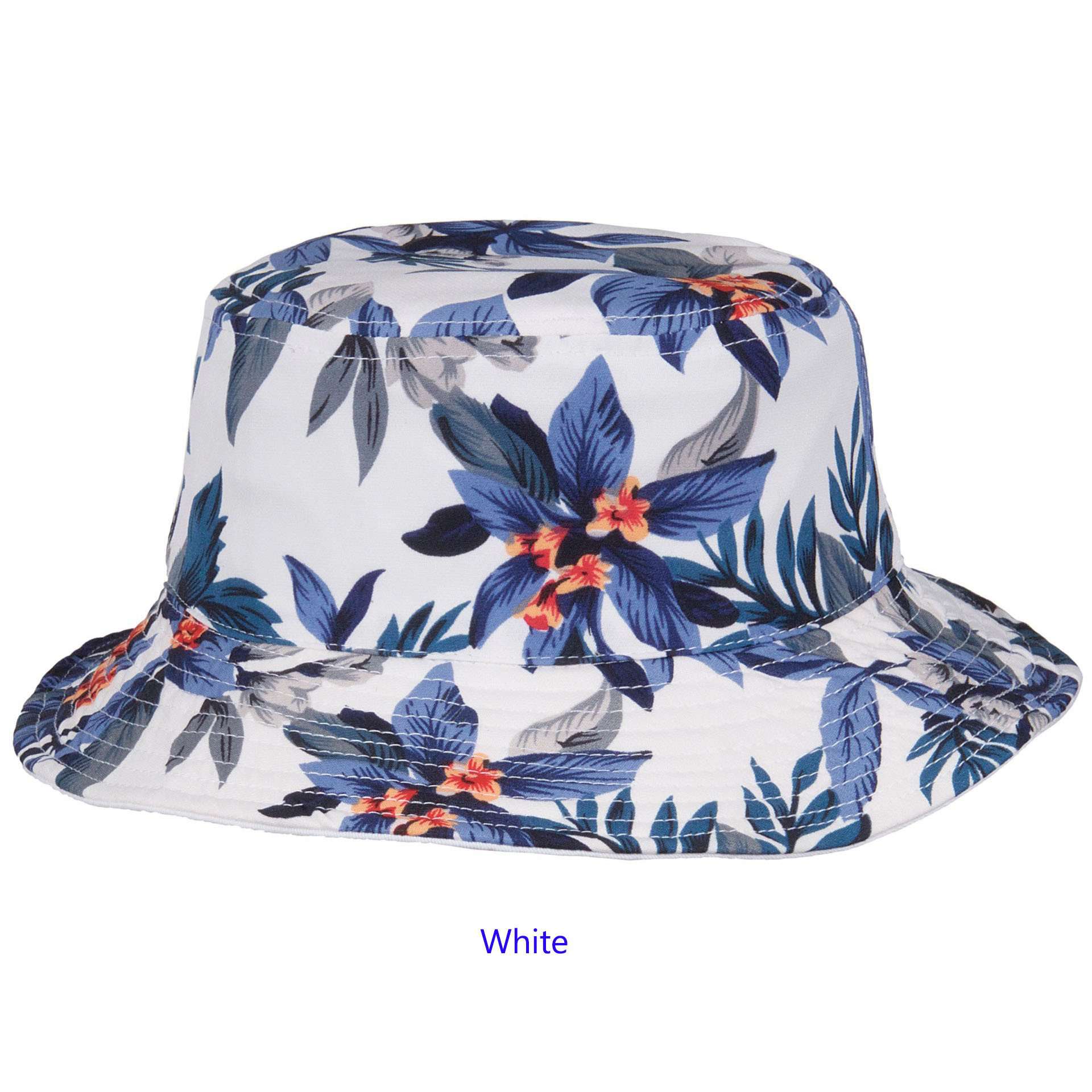 Reversible Floral PrintSolid Color Bucket Hat SetarTrading Hats