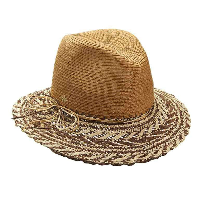 Crocheted Two Tone Brim Safari Hat by Cappelli Straworld — SetarTrading ...