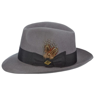 Finlay Felt Hat with Bound Wide Brim - Stacy Adams Hat