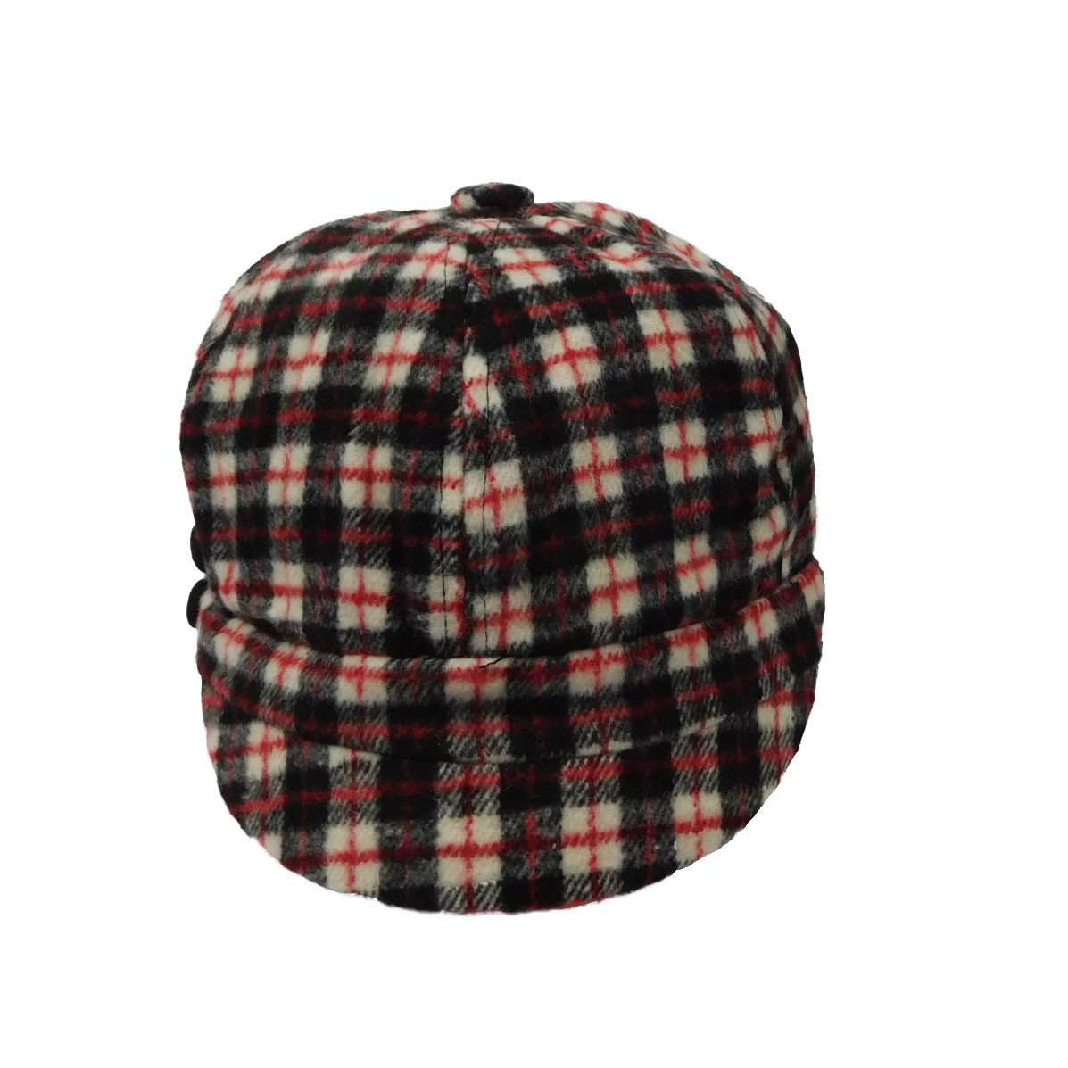 Plaid Wool Fleece Jockey Cap for Women — SetarTrading Hats