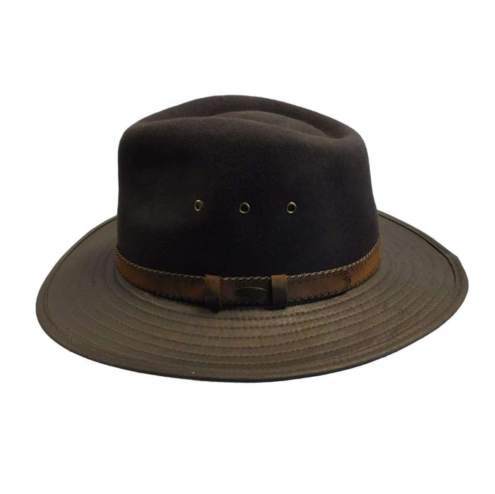Wool Felt Outback Hat by Scala - Men and Women Safari Fedora Hats ...
