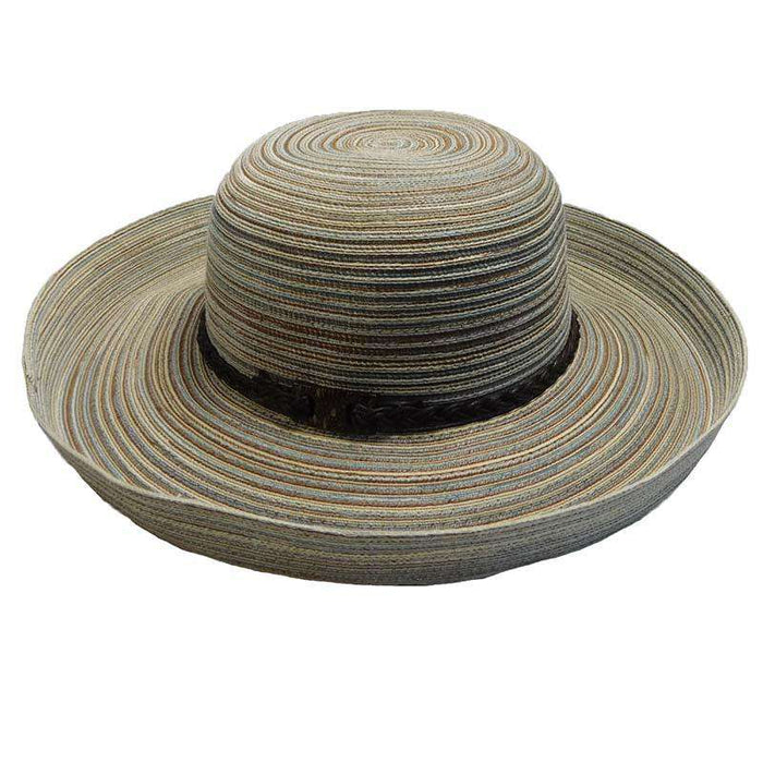 Polybraid Kettle Brim Hat - Neutral Color Sun Protective Hat for Women ...