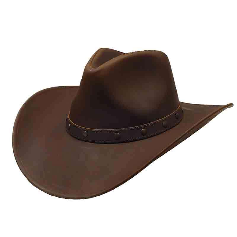 Jackaroo Brown Leather Men's Western Hat by Jars — SetarTrading Hats