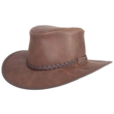 Clothing American Hat Makers Zephyr by American Outback Leather Hat ...