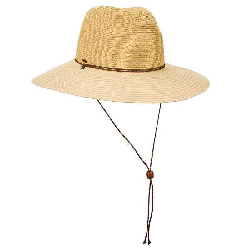 Sewn Ribbon Brim Safari Hat with Chin Cord - Scala Hats — SetarTrading Hats