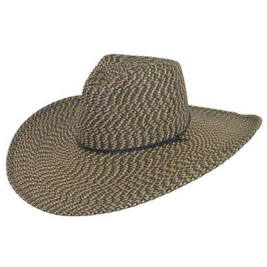 Wide Brim Tweed Straw Gaucho Hat with Chin Cord - Karen Keith Hats —  SetarTrading Hats