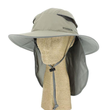 Reel In No Fly Zone Neck Flap Hiking Hat - Stetson Hats