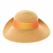 Pinned Up Back Sun Hat with Tie Dye Chiffon Scarf - Boardwalk Style, Facesaver Hat - SetarTrading Hats 